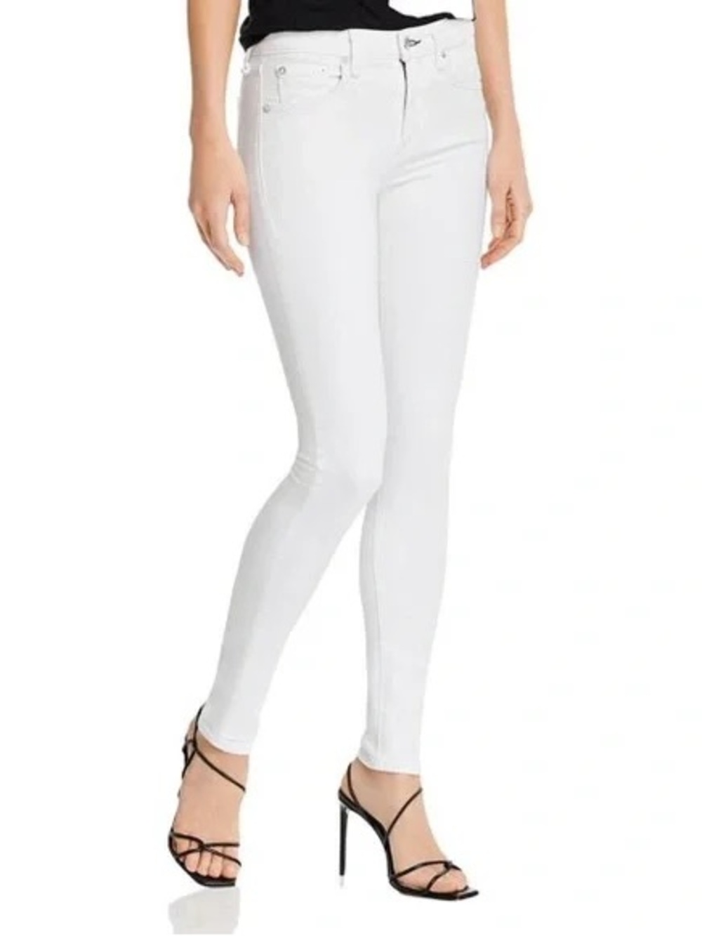 Rag & Bone high rise skinny jeans in bright white - 26